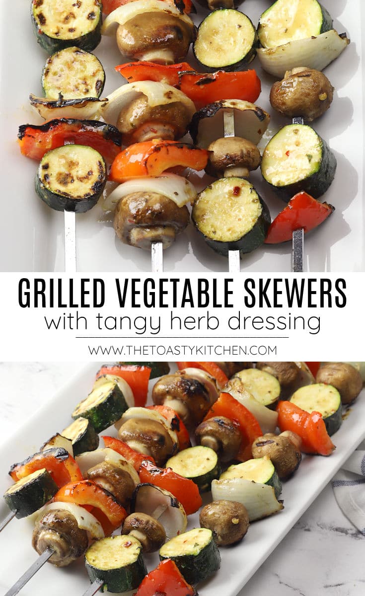Grilled vegetable skewers recipe.