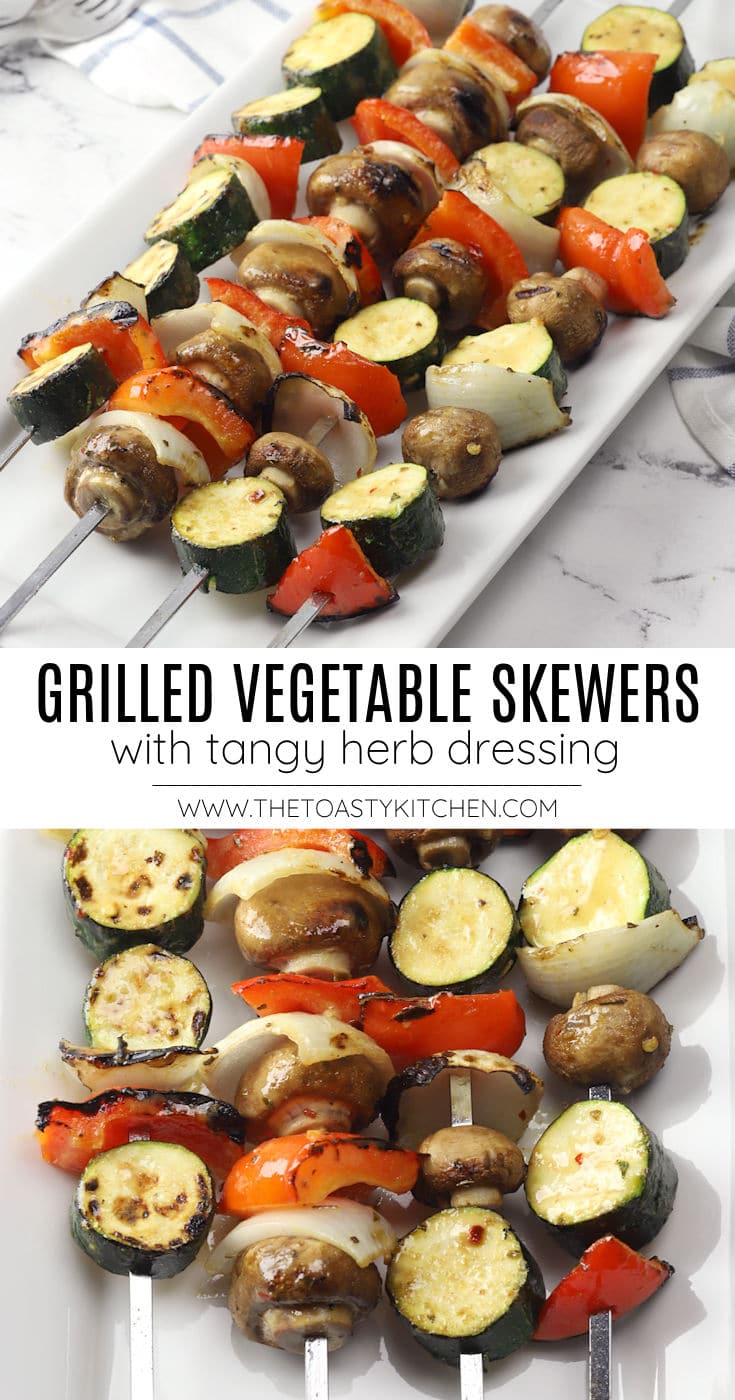 Grilled vegetable skewers recipe.