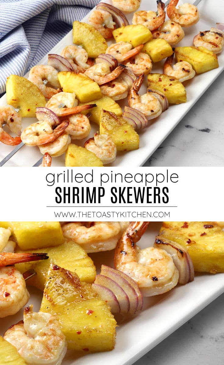 Pineapple shrimp skewers recipe.