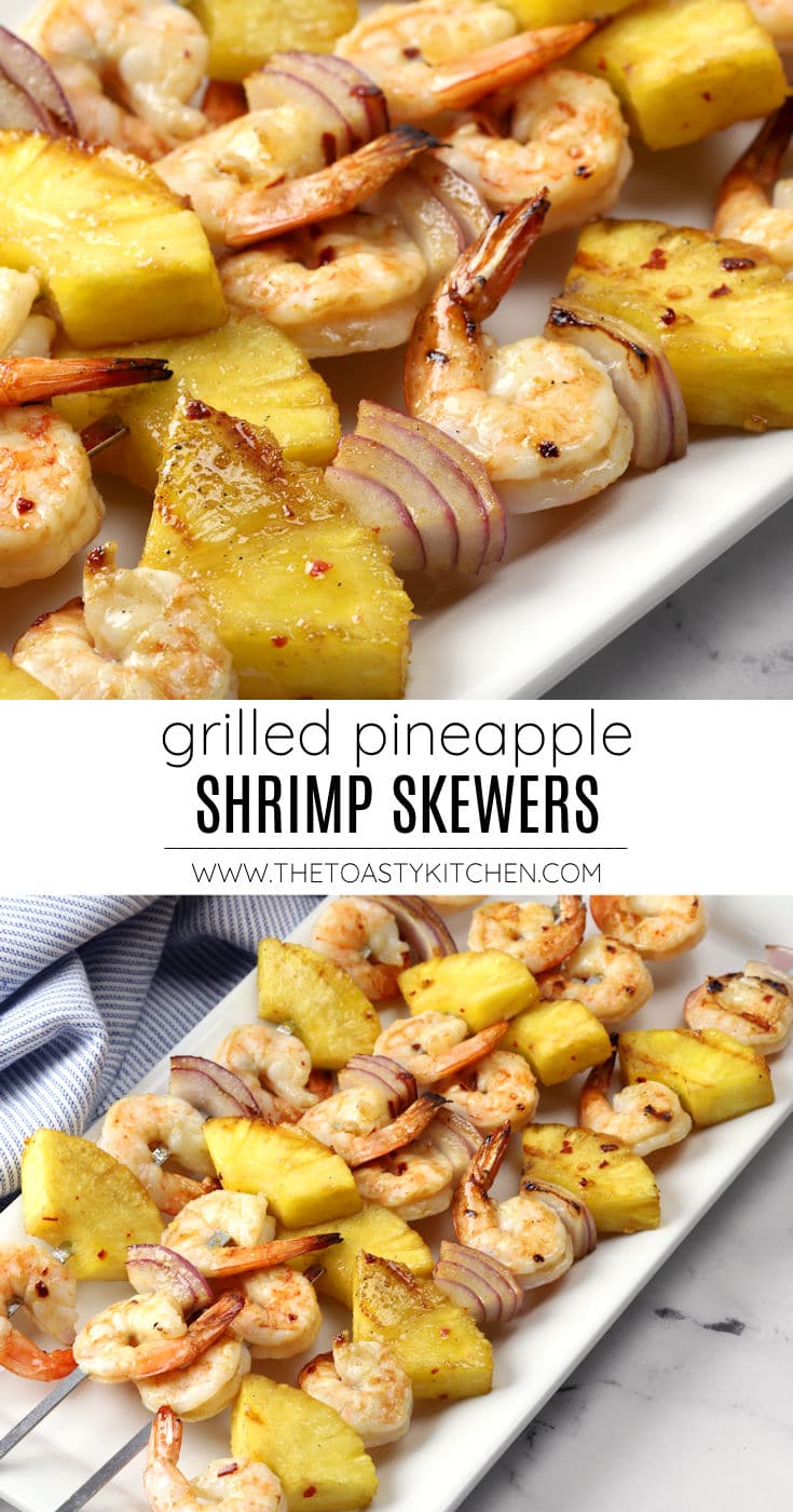 Pineapple shrimp skewers recipe.