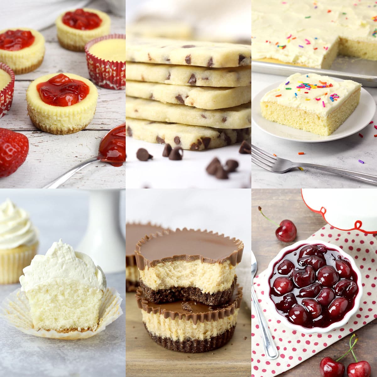 top ten reader favorite dessert recipes collage.