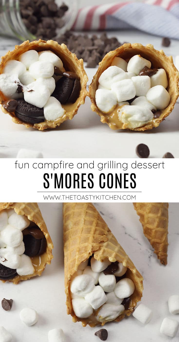 S'mores cones recipe.