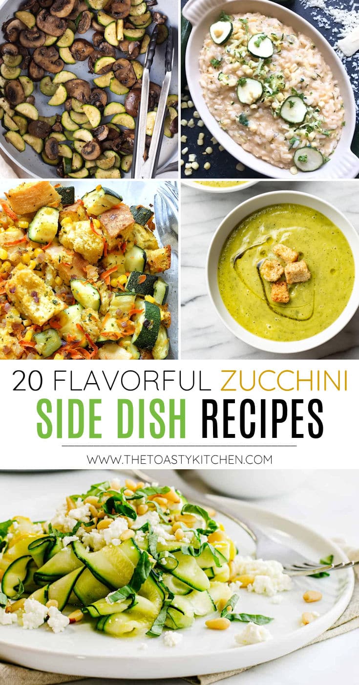 20 zucchini side dish recipes roundup.