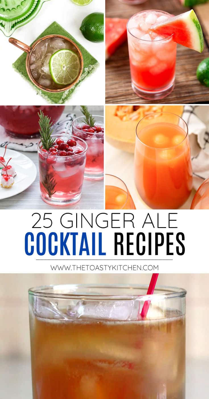 25 ginger ale cocktails recipe roundup.