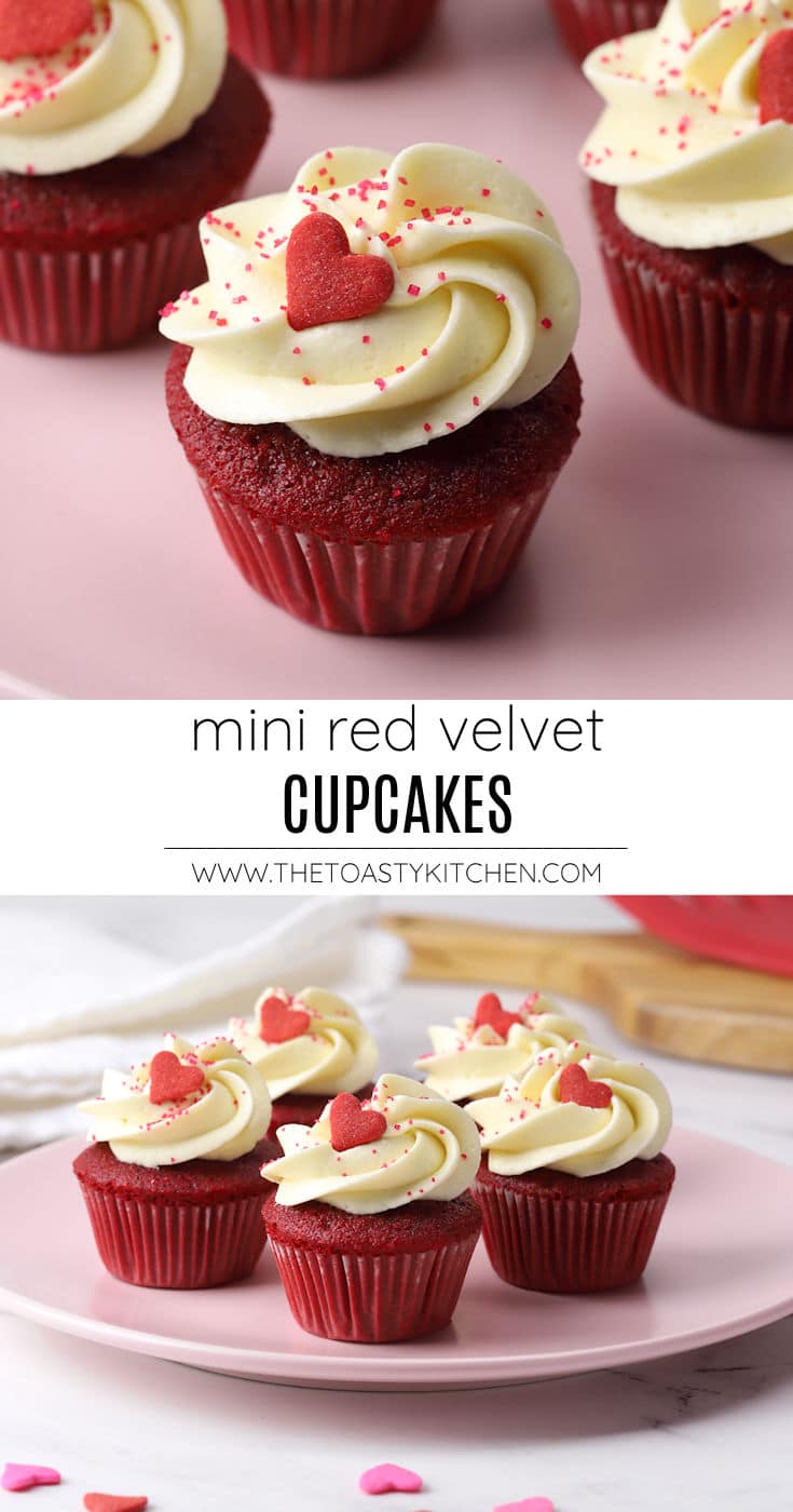 Red velvet mini cupcakes recipe.