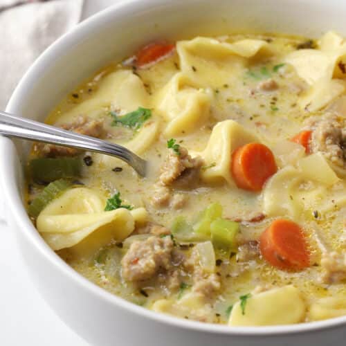 Andouille Sausage Tortellini Skillet The Toasty Kitchen