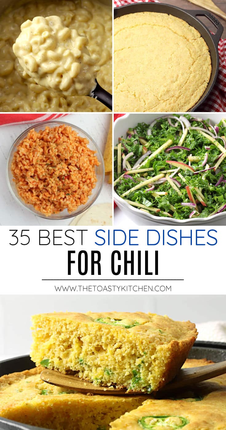 Side dishes for chili collage.