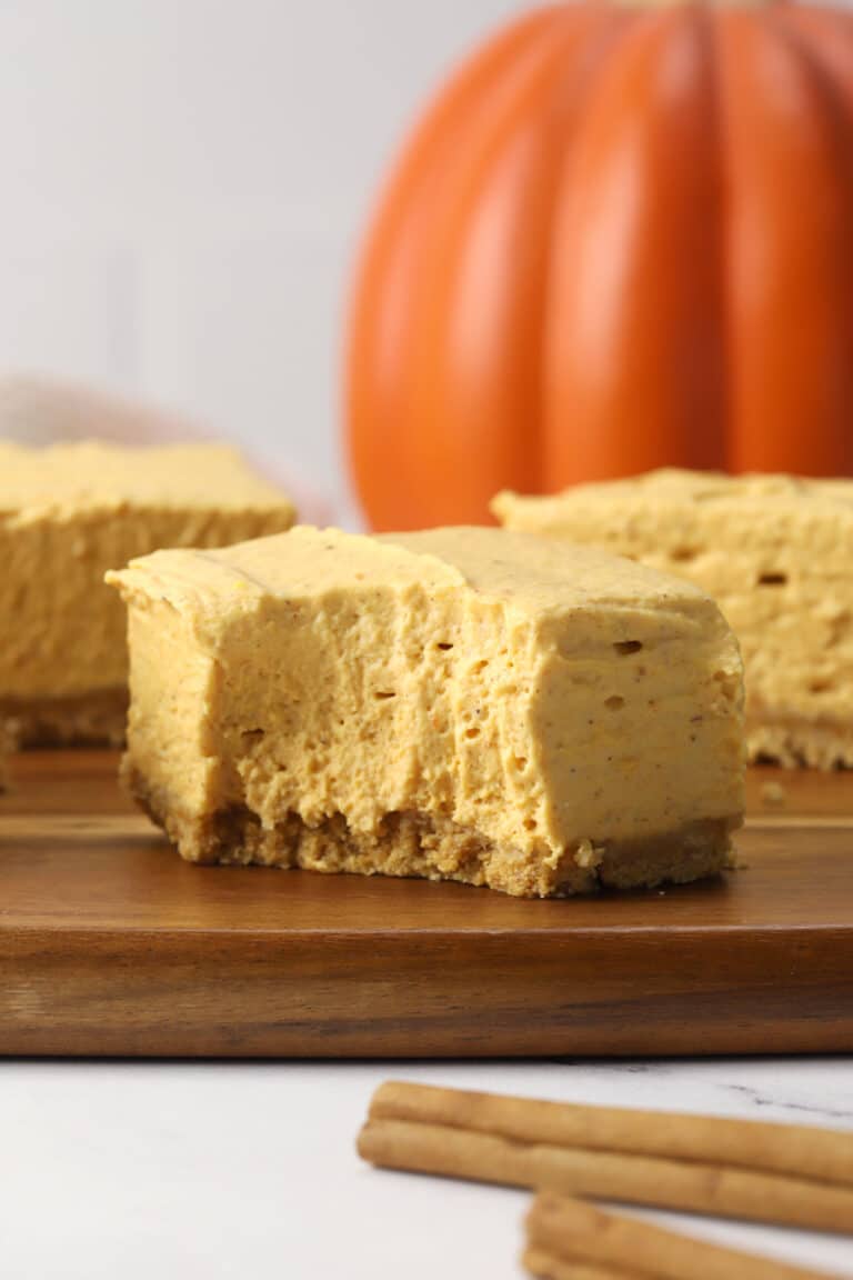 No Bake Pumpkin Cheesecake Bars The Toasty Kitchen