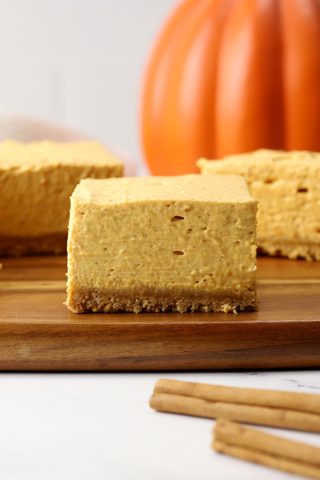 No Bake Pumpkin Cheesecake Bars The Toasty Kitchen