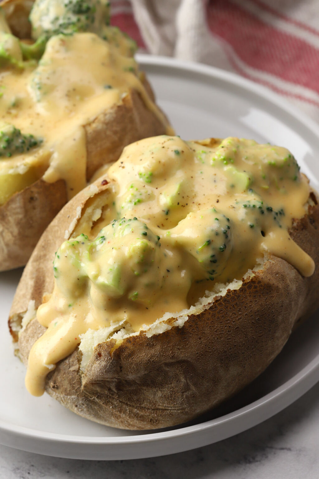 Broccoli Cheese Baked Potatoes - The Toasty Kitchen