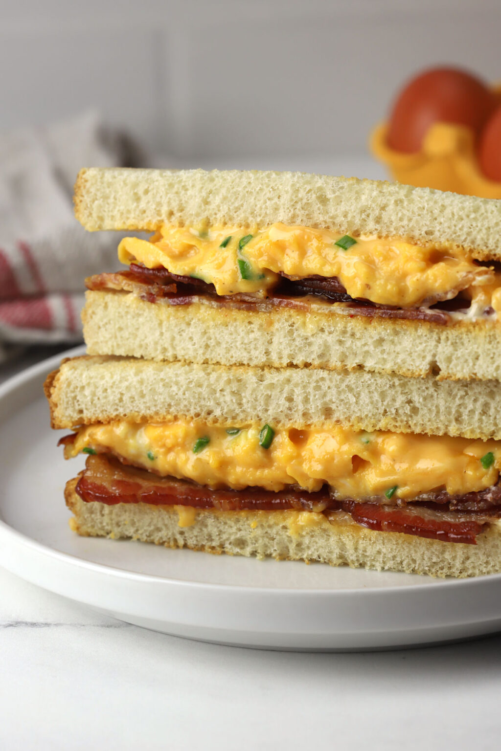 Bacon, Egg, and Cheese Sandwich The Toasty Kitchen