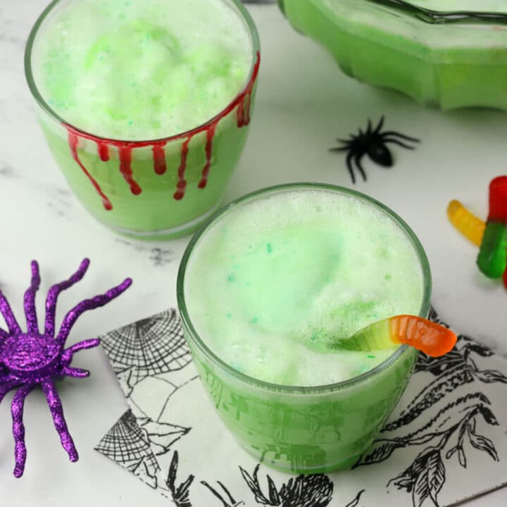 Halloween Sherbet Punch - The Toasty Kitchen