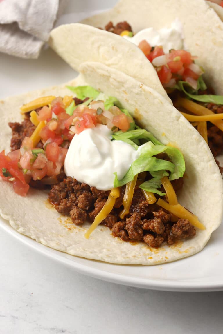 Ground Beef Tacos - The Toasty Kitchen