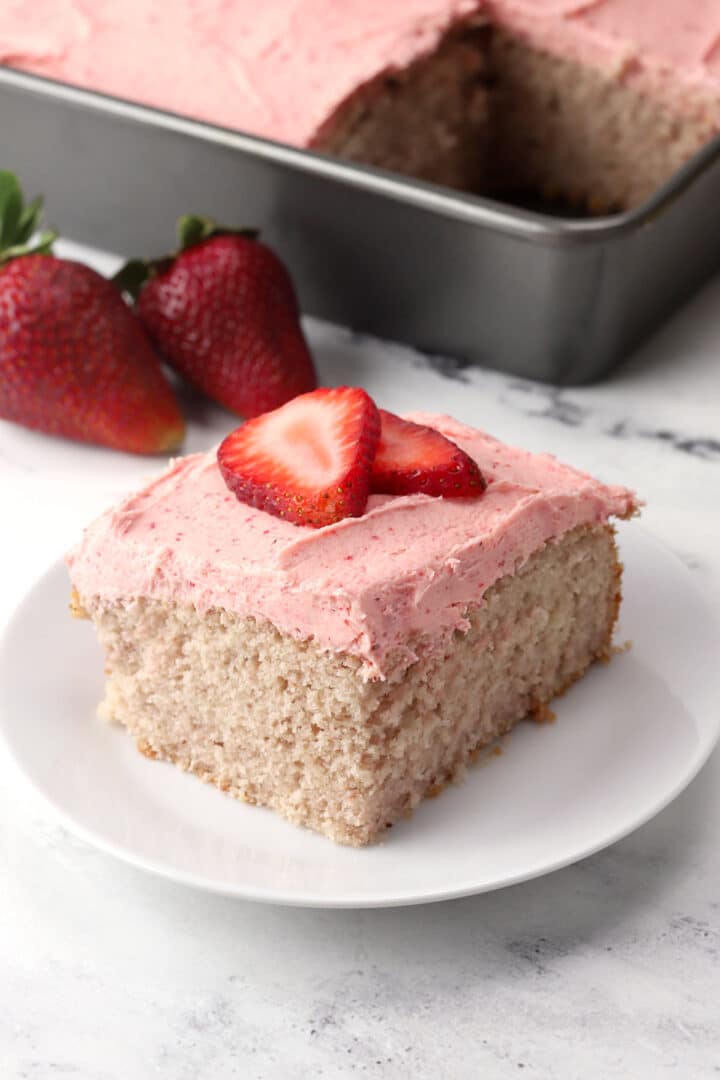 Strawberry Sheet Cake - The Toasty Kitchen