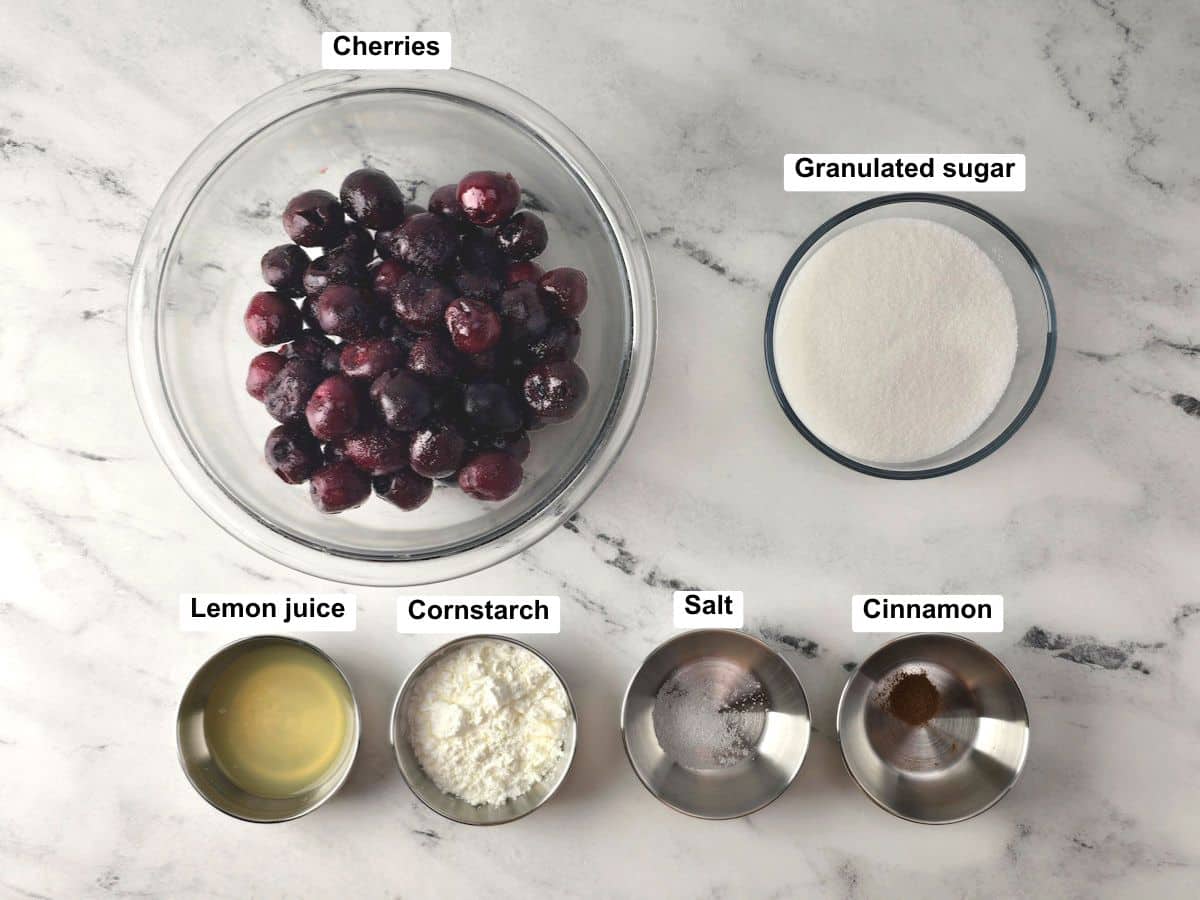 Ingredients on a counter top.