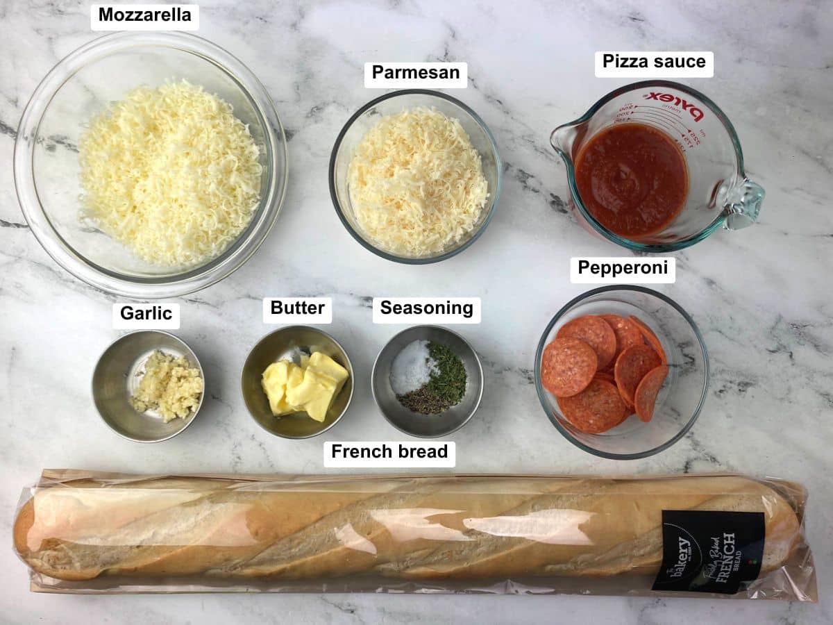 Ingredients on a counter top.