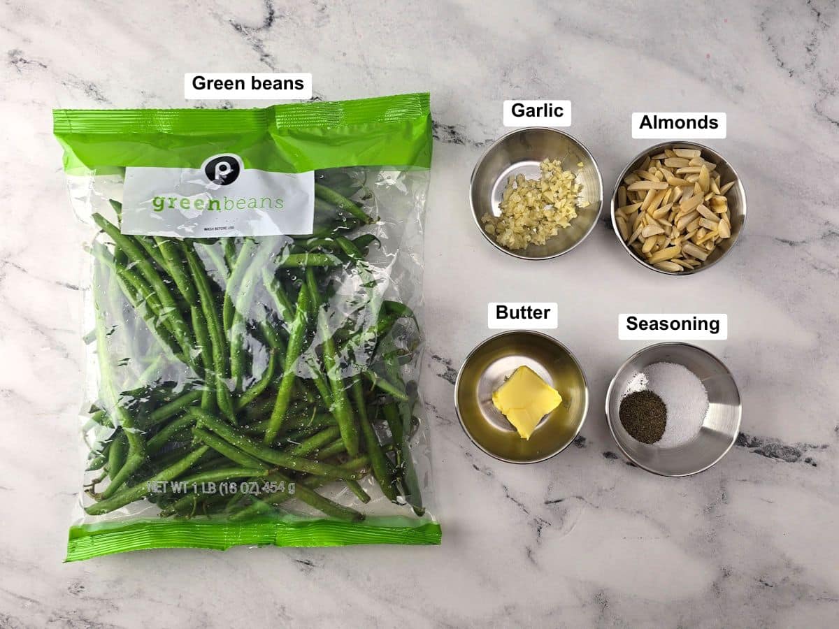Ingredients on a counter top.