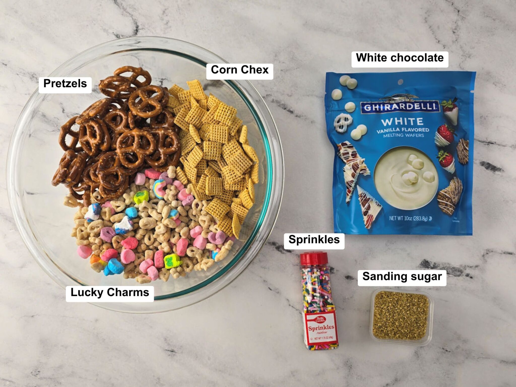 Ingredients on a counter top.
