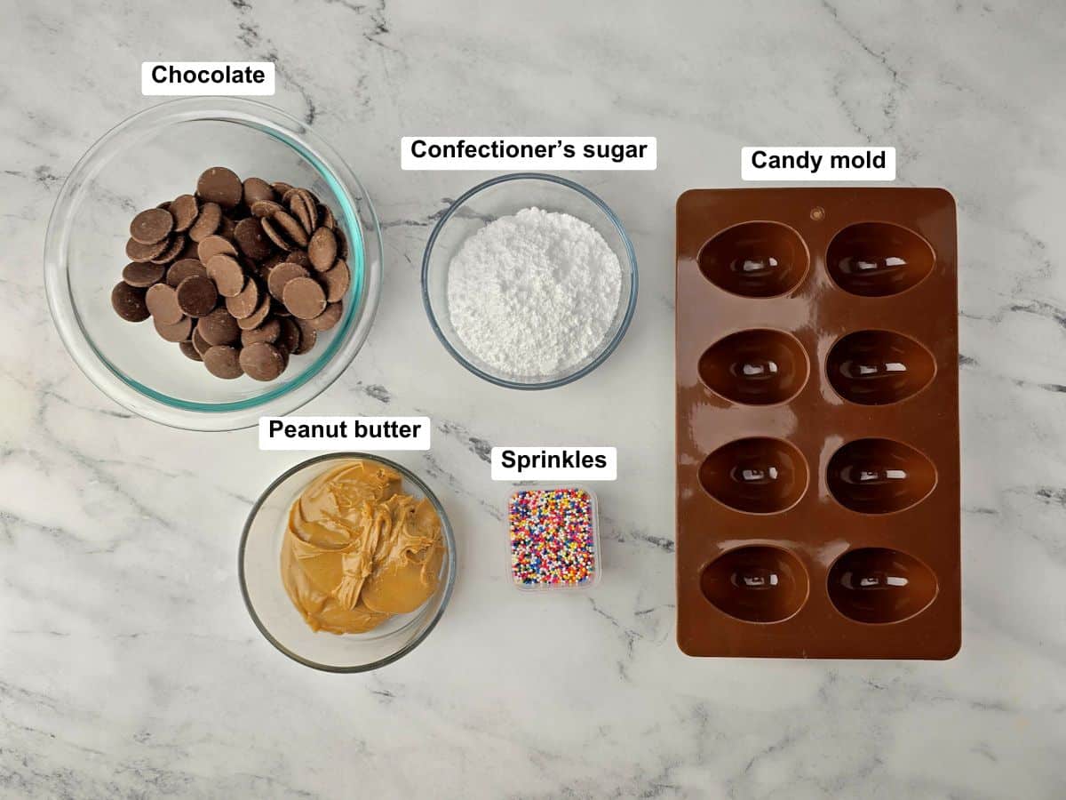 Ingredients on a counter top.
