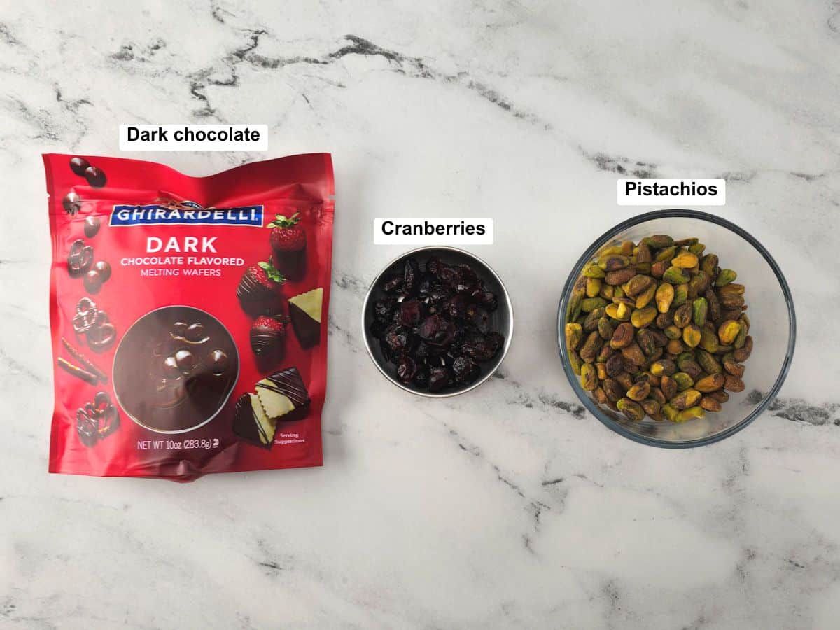 Ingredients on a counter top.