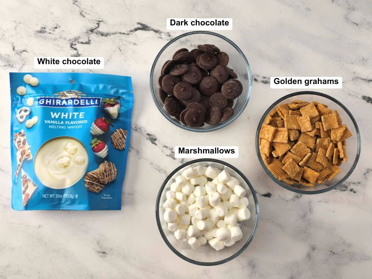 Ingredients on a counter top.