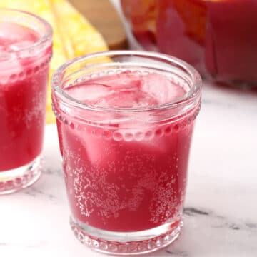 Two glasses of punch.