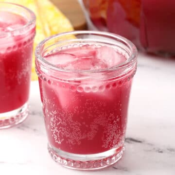 Two glasses of punch.