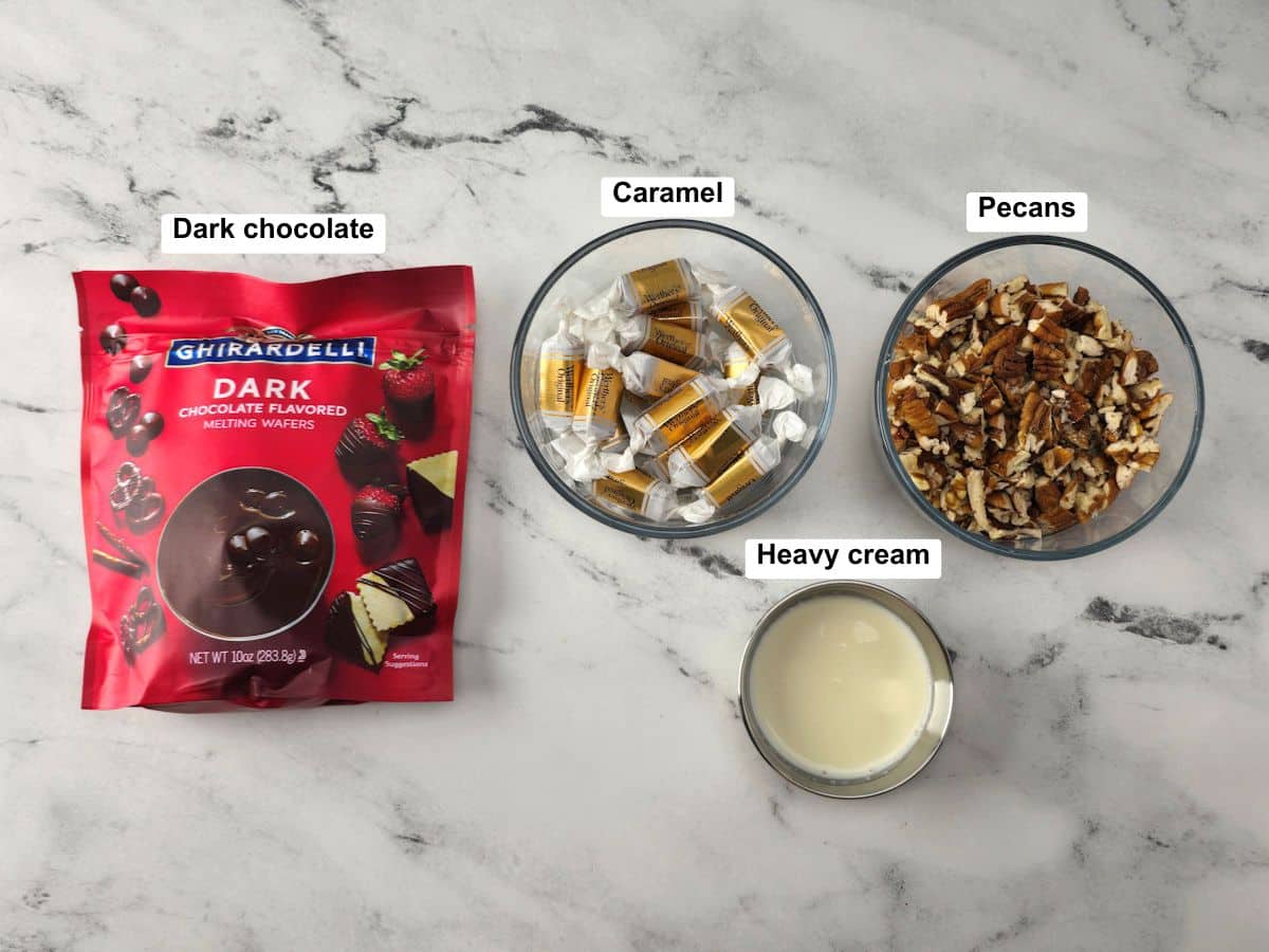 Ingredients on a counter top.