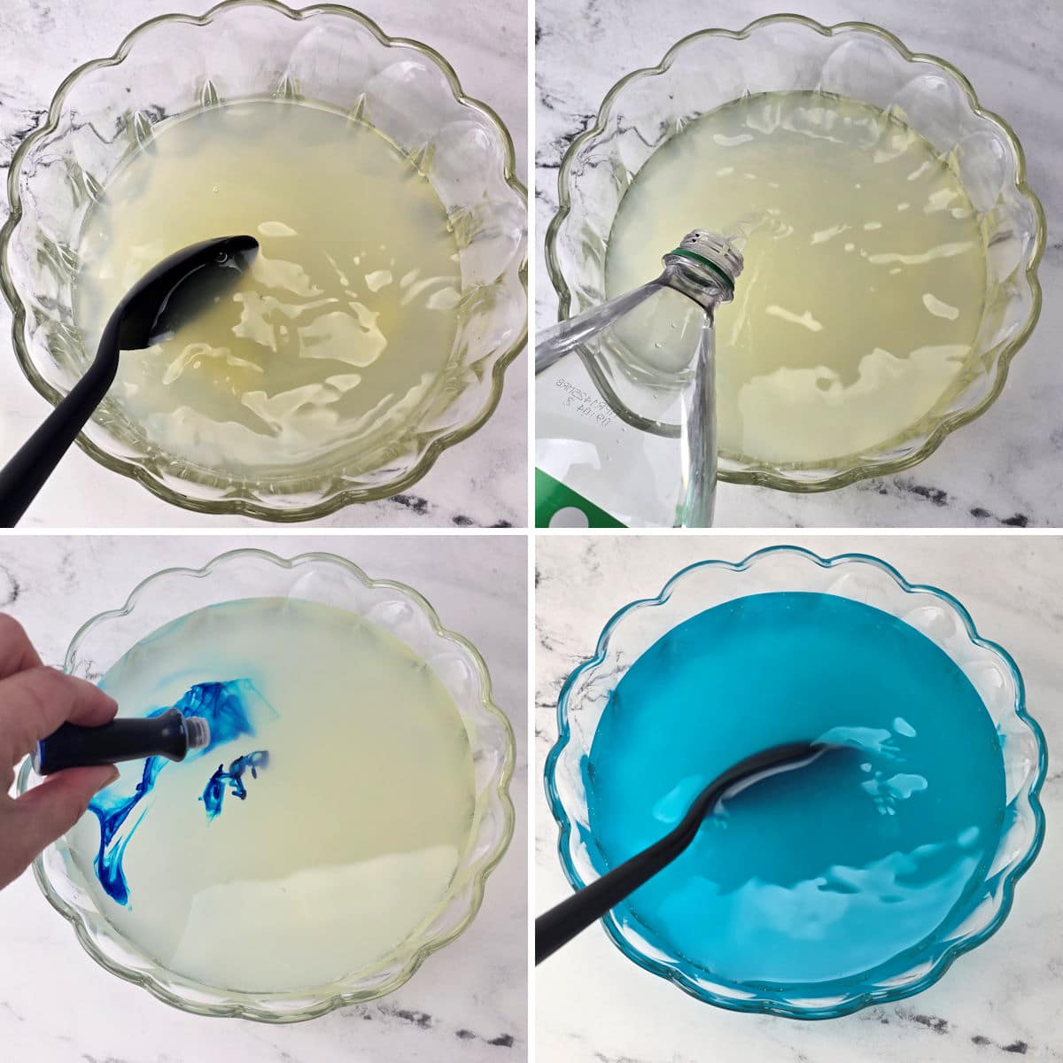 Making ocean breeze party punch.