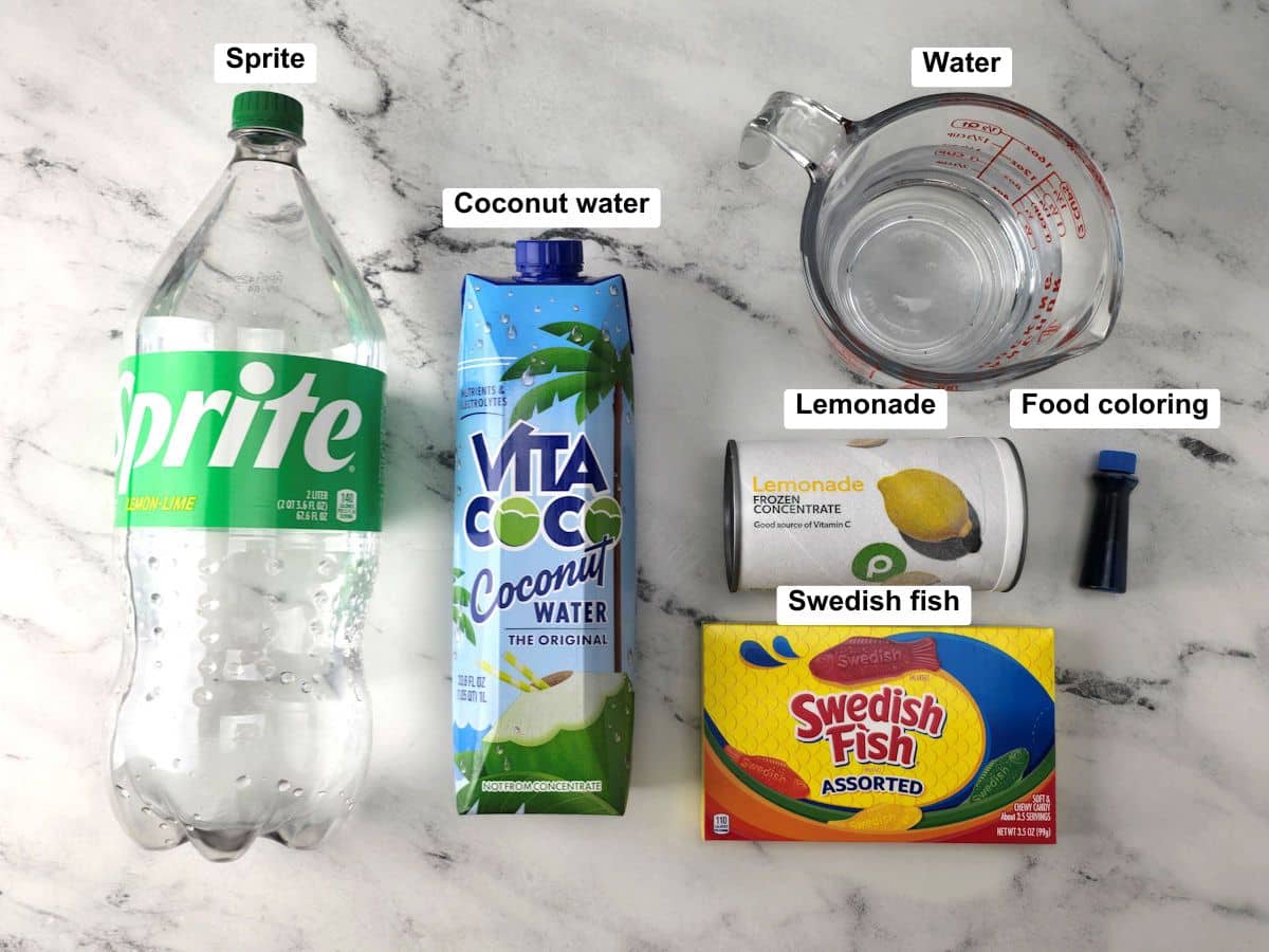 Ingredients on a counter top.