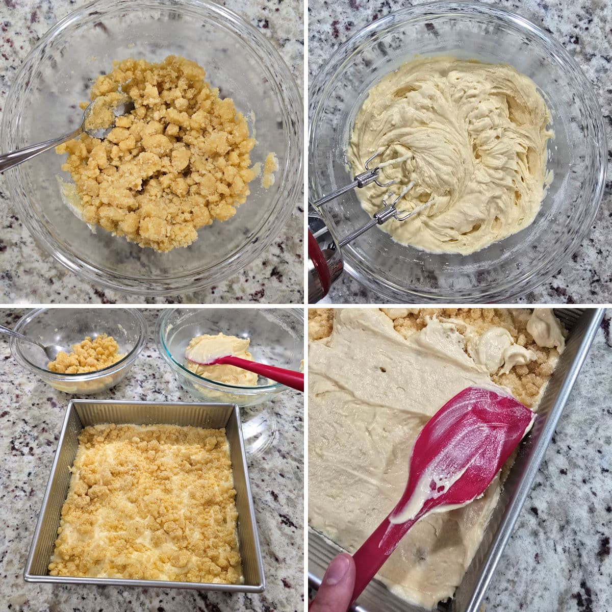 Making lemon coffee cake.