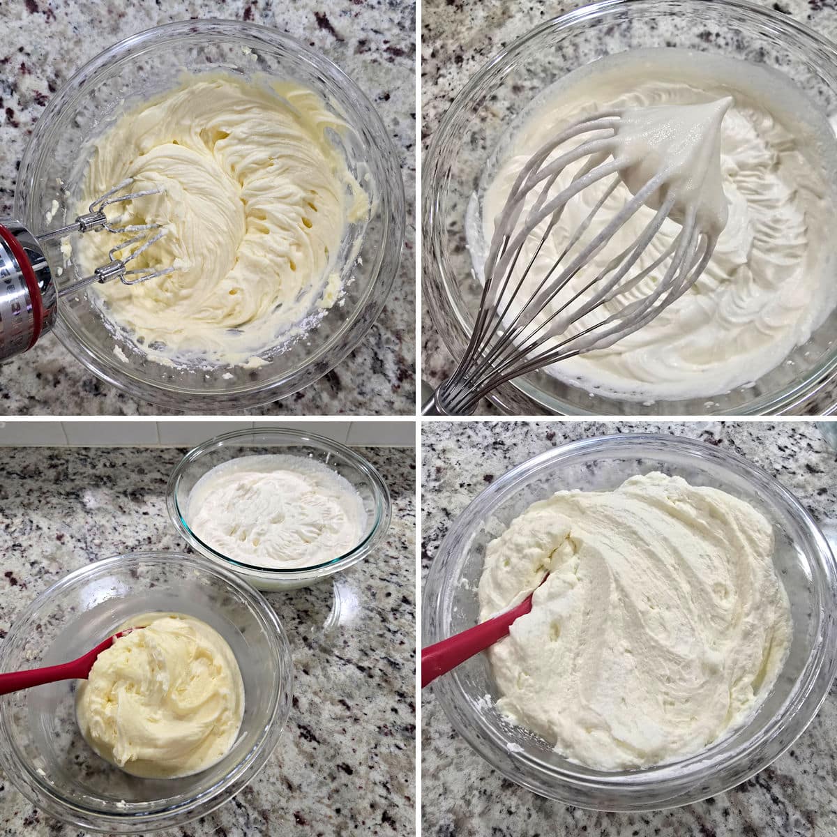 Making Chantilly frosting.