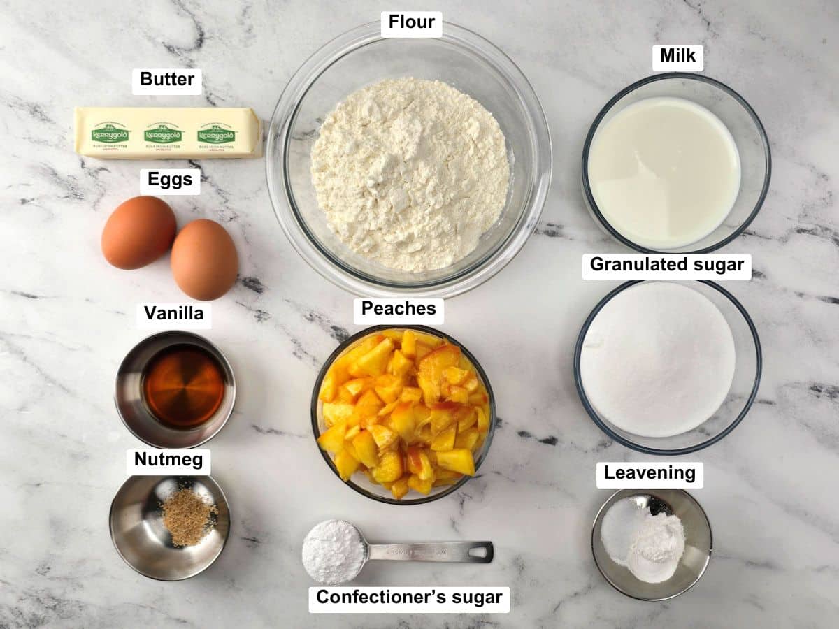 Ingredients on a counter top.