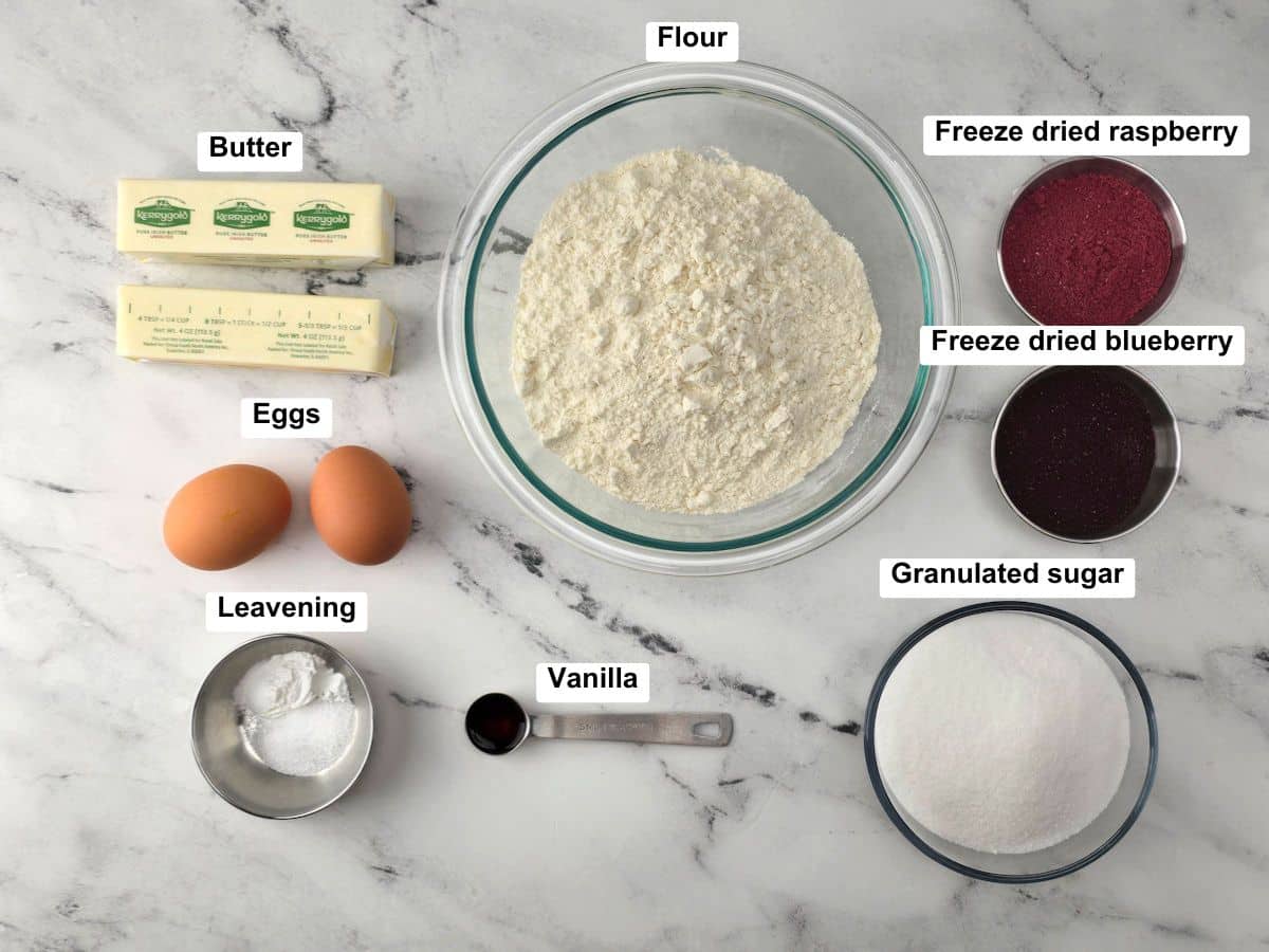 Ingredients on a counter top