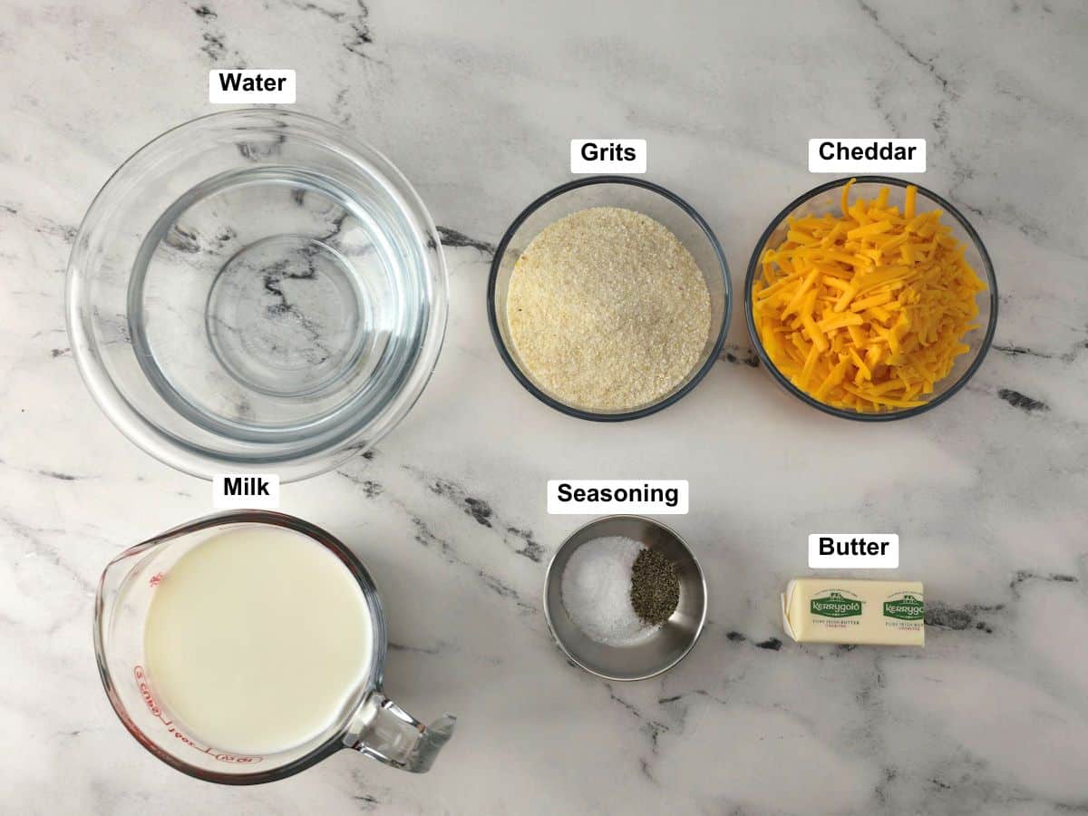 Ingredients on a counter top.