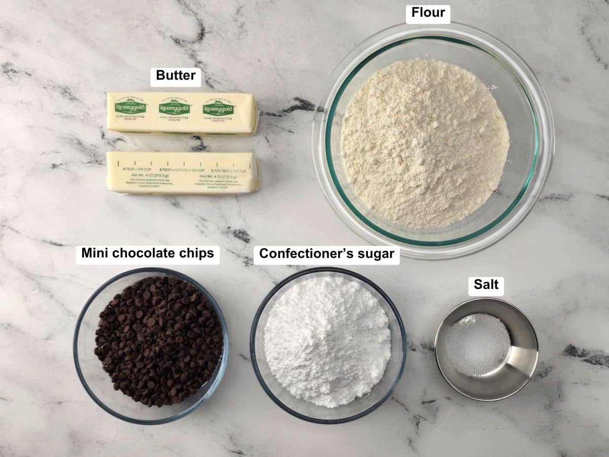 Ingredients on a counter top.