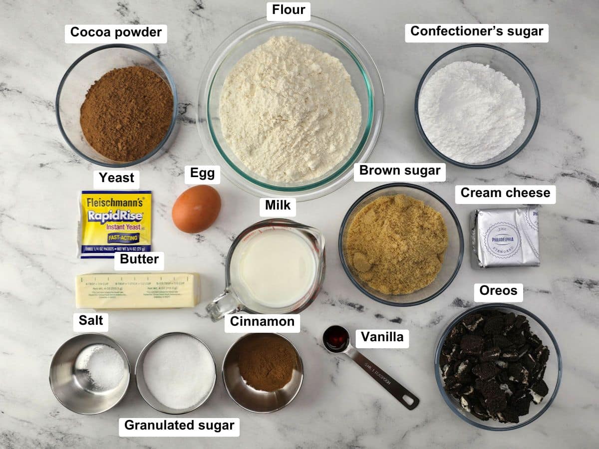 Ingredients on a counter top.
