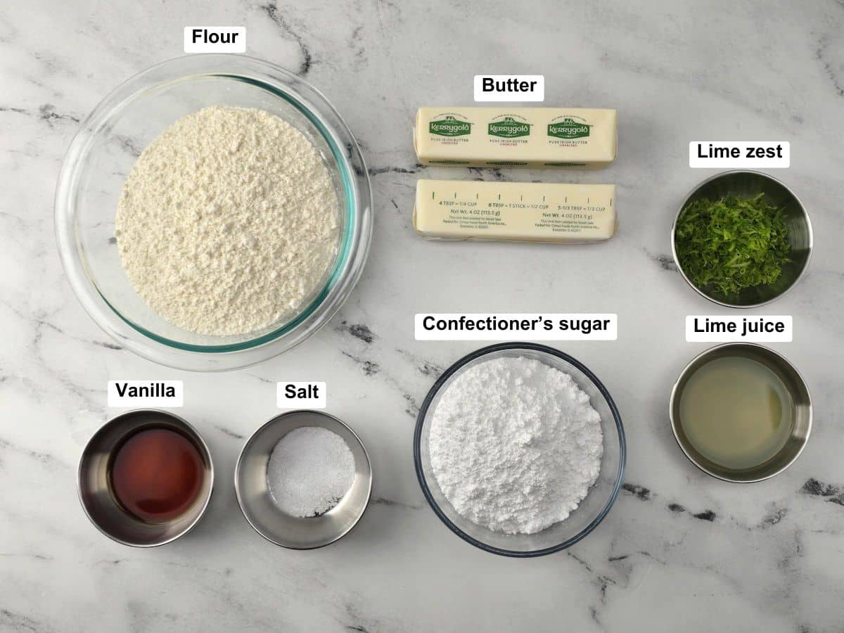Ingredients on a counter top.