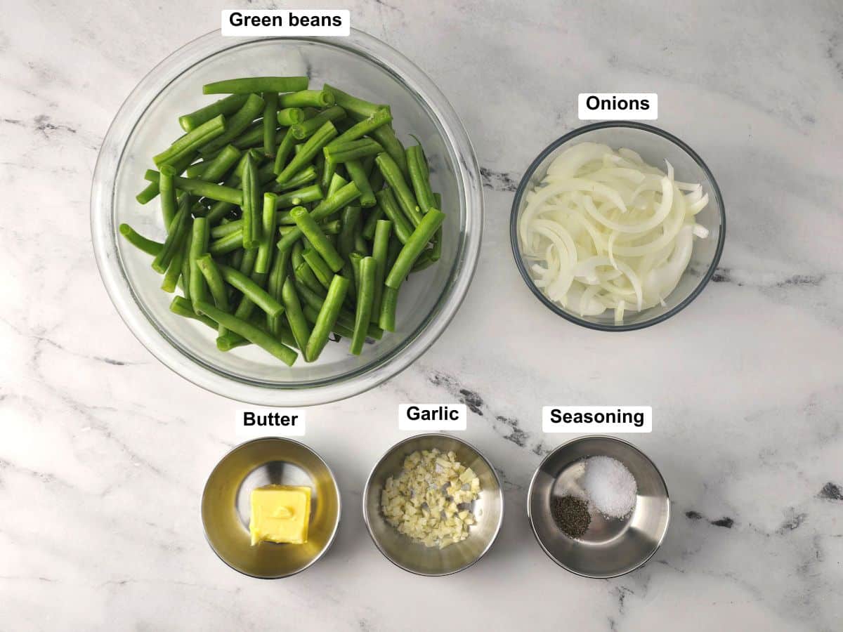 Ingredients on a counter top.