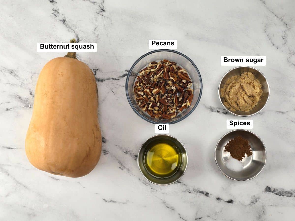 Ingredients on a counter top.