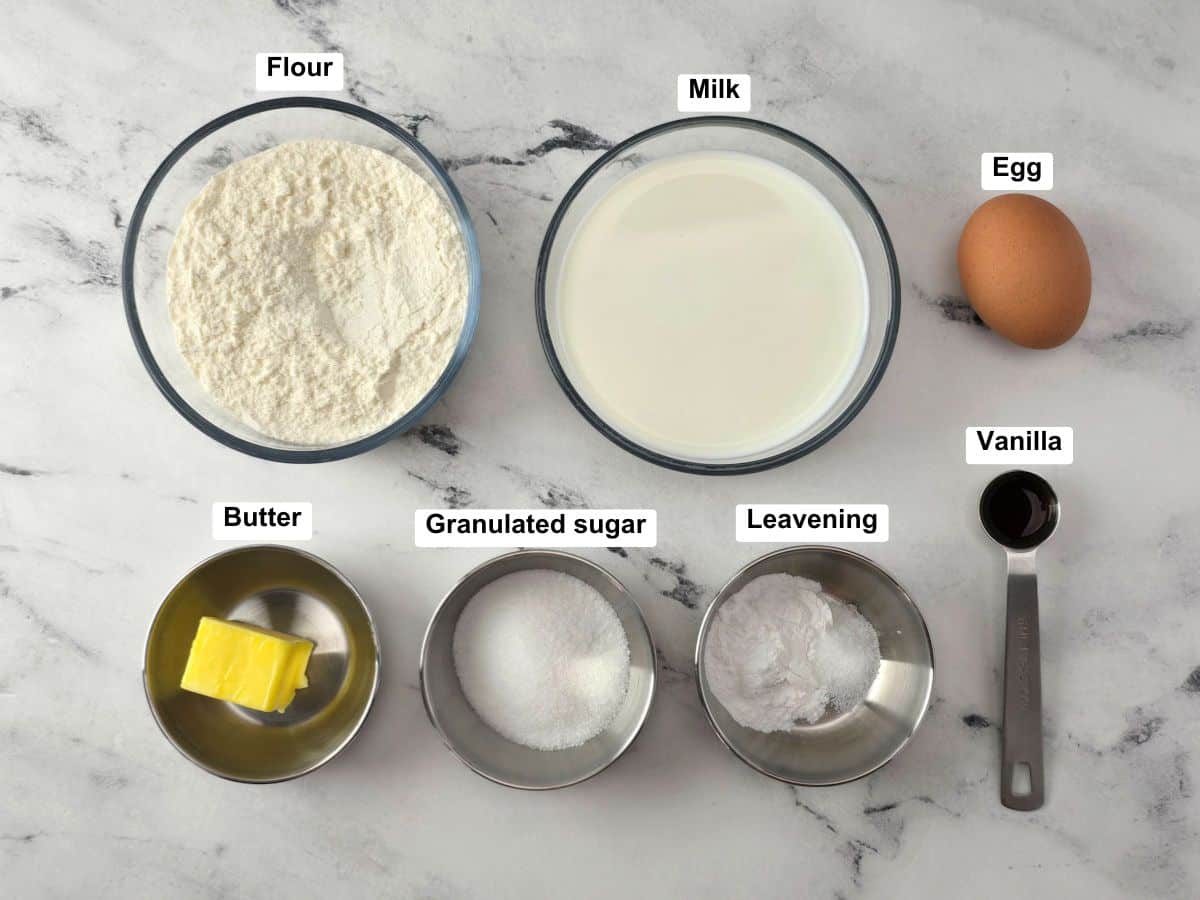 Ingredients on a counter top.
