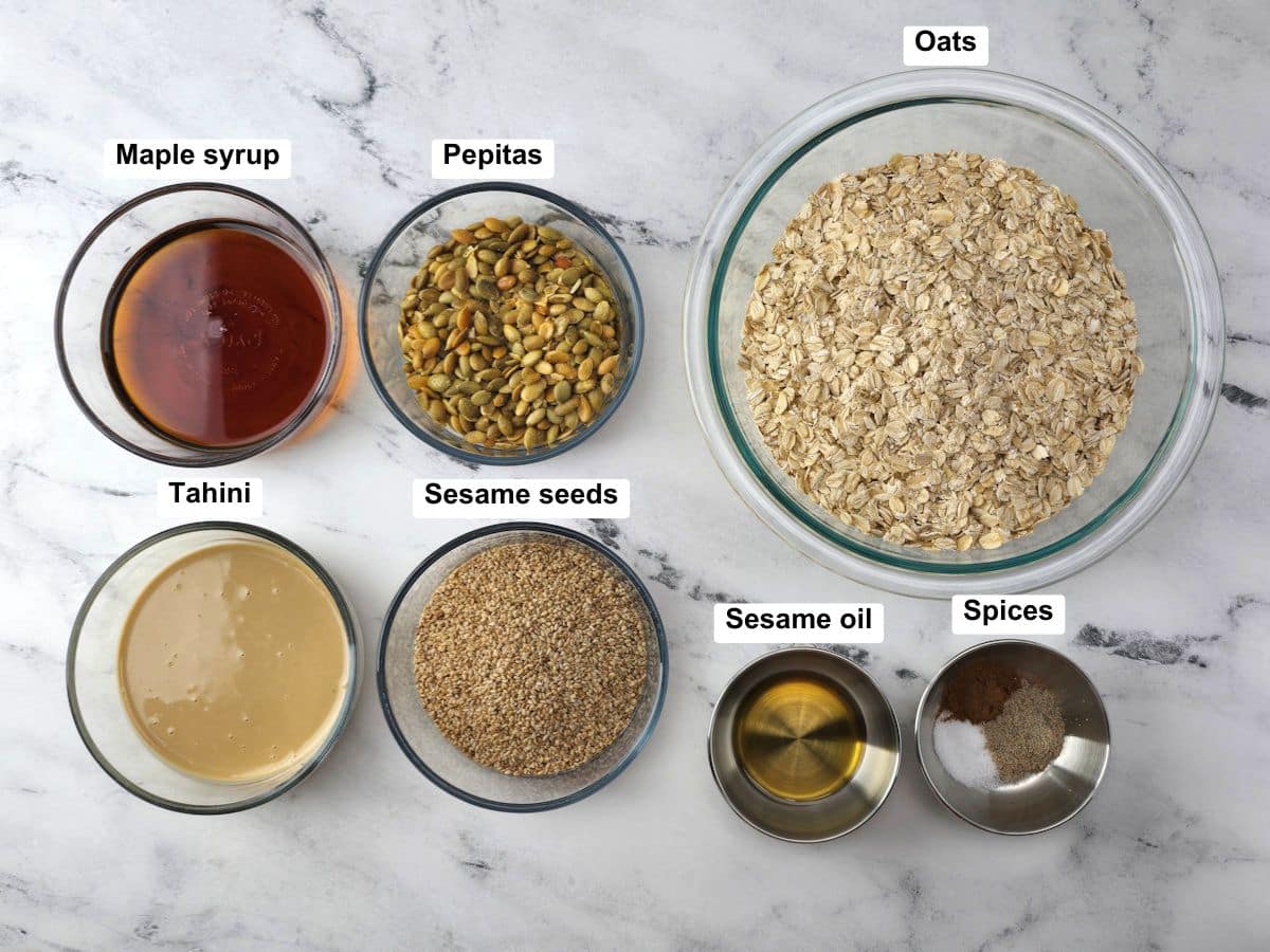 Ingredients on a counter top.