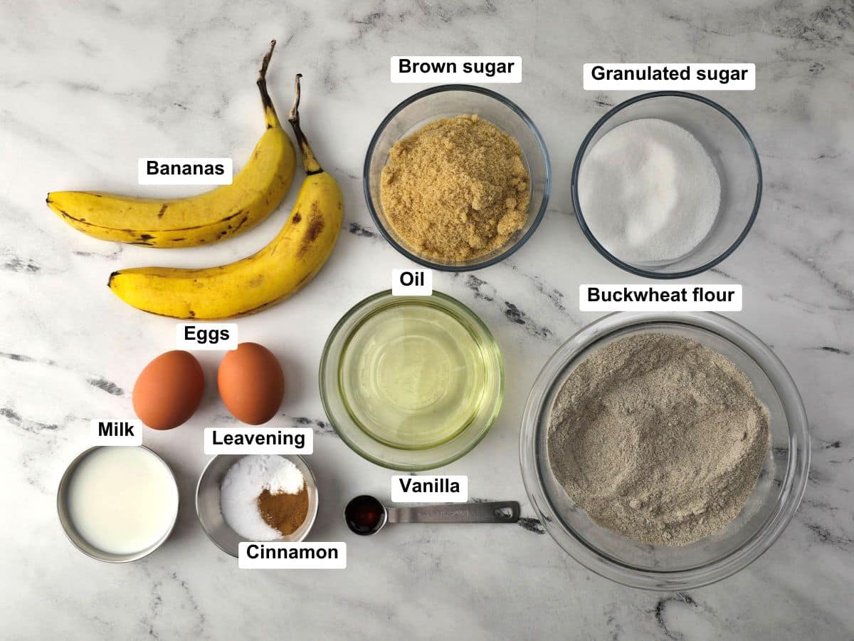 Ingredients on a counter top.