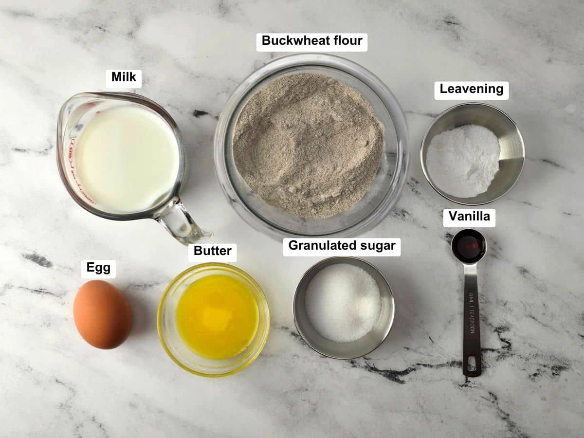Ingredients on a counter top.
