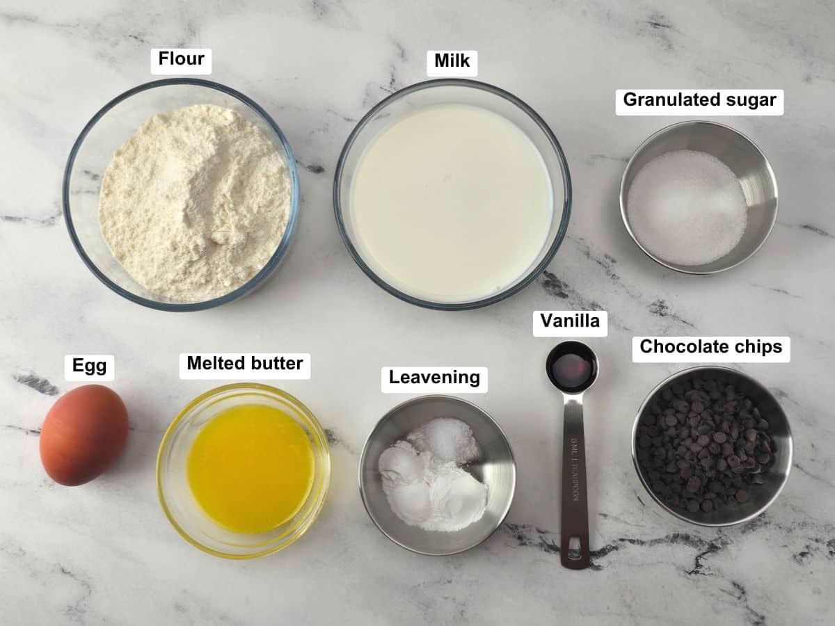 Ingredients on a countertop.