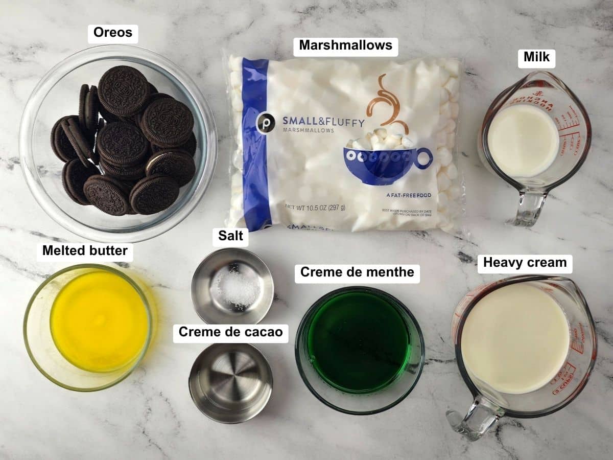 Ingredients on a counter top.