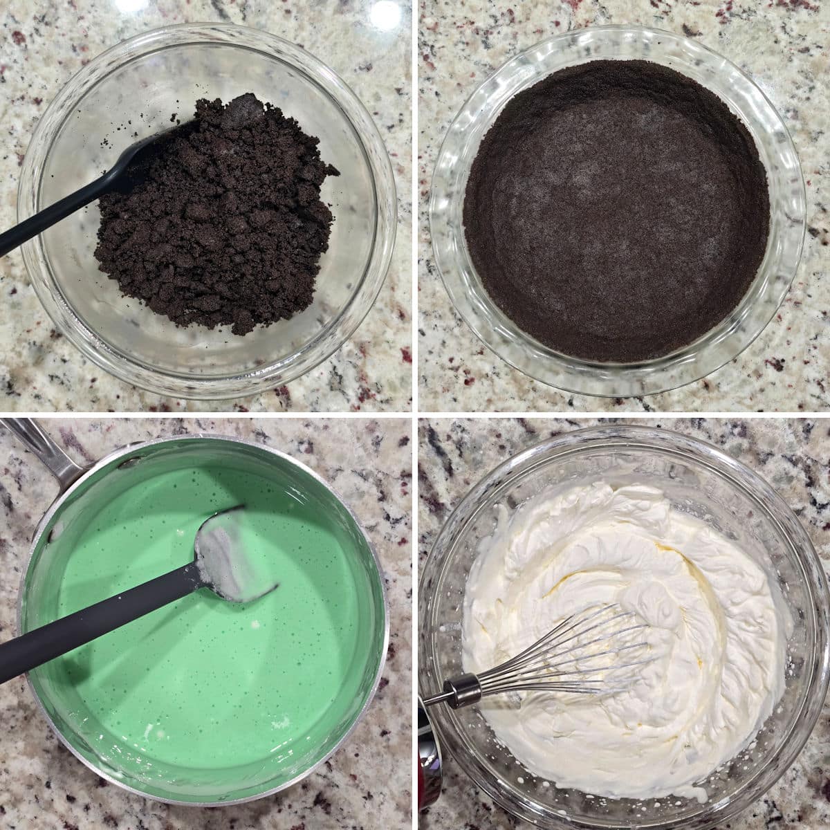 Making grasshopper pie.
