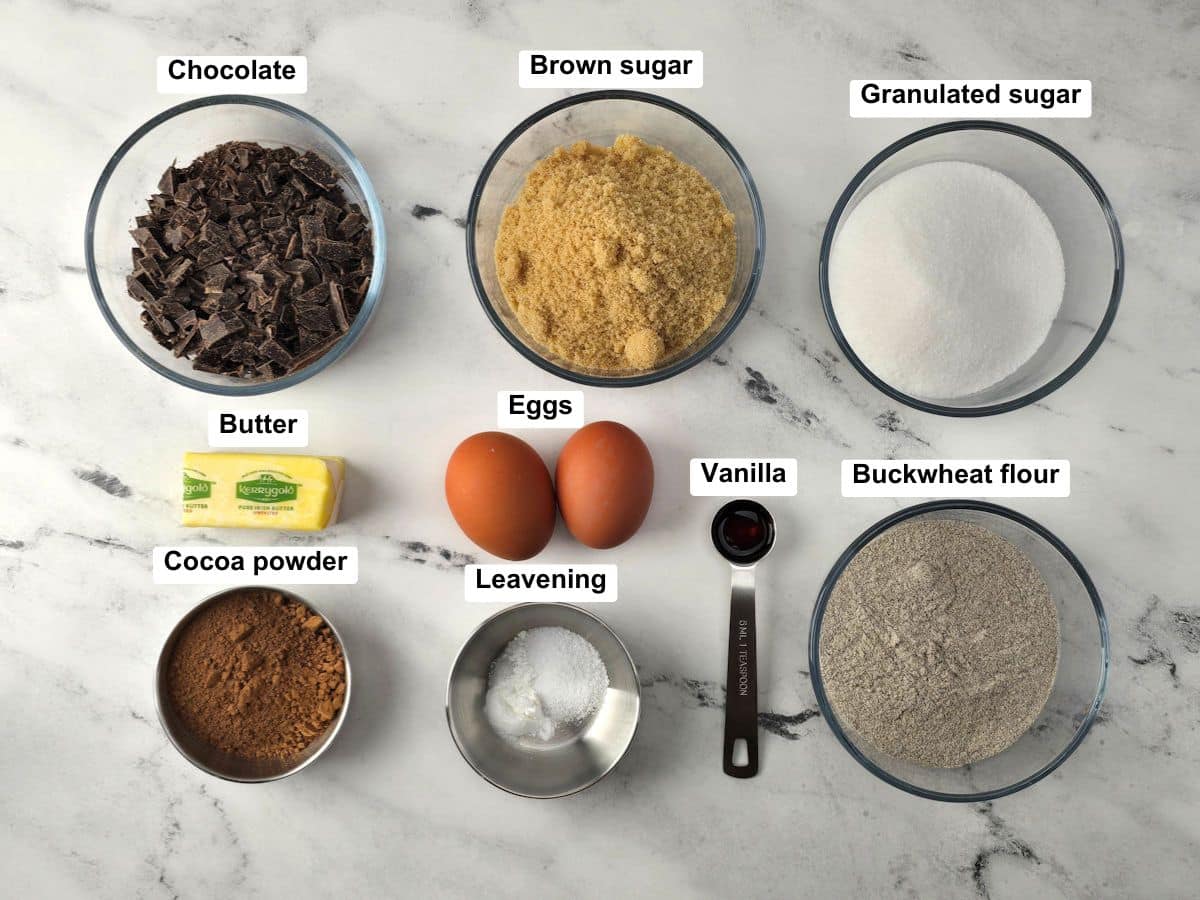 Ingredients on a counter top.