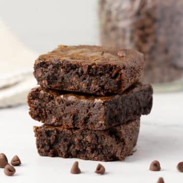 A stack of buckwheat brownies.