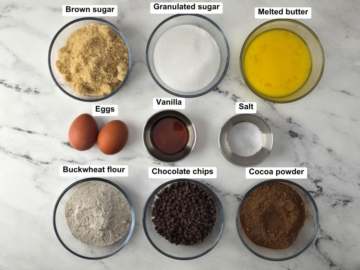 Ingredients on a counter top.